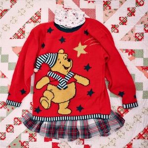 Vintage Winnie the Pooh Christmas sweater
